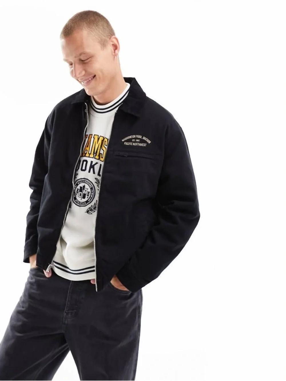 Abercrombie & Fitch Workwear Jacket With Embroidery - Picture 8 of 8